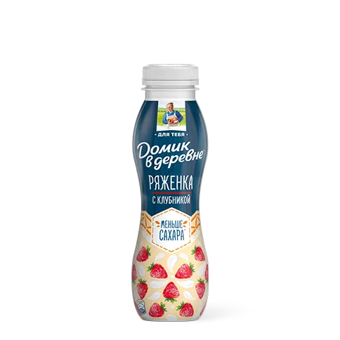 Ряженка  клубника, 2,1% 260&nbsp;г