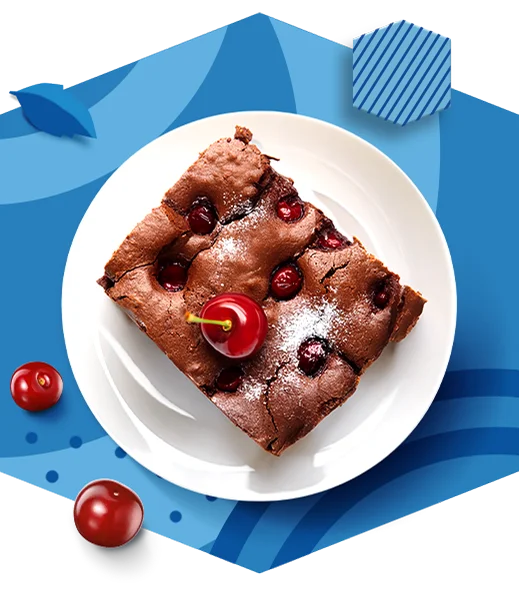 Творожные брауни с&nbsp;вишней