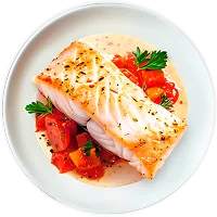 Рыба с&nbsp;овощами в&nbsp;сметане